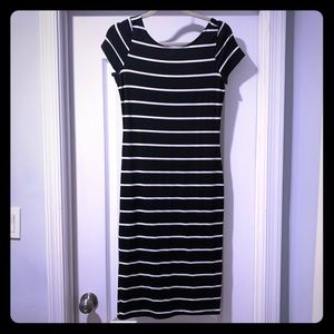 Black & White Striped Dress